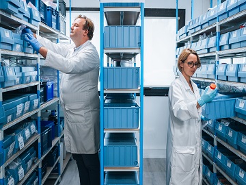 Eurofins employees processing samples as part of our facility and process control services