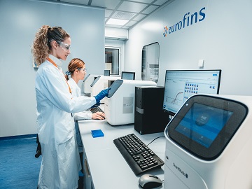 A scientist running a PCR analysis as part of mycoplasma testing